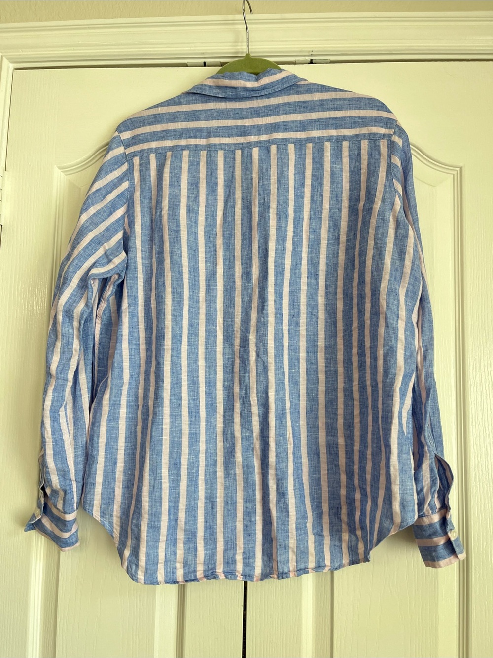 Frank & Eileen Eileen Button-Down Shirt Stripes Pink Blue size small - Picture 8 of 11